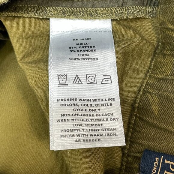 NWT Pendleton Canvas Pants Women's XL Olive Floral Olive Green Drawstring NEW - Picture 9 of 10